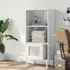 Celle 2-Shelf Bookcase with Doors - White, Pinewood