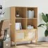 Celle 4-Shelf Bookcase with Doors - Brown, Pinewood
