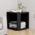 Celous Square Side Table - Black, Engineered Wood