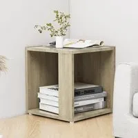 Celous Square Side Table - Sonoma Oak, Engineered Wood alternate view