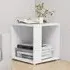 Celous Square Side Table - White, Engineered Wood