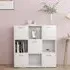Celsa Bookcase with 5 Doors - White, Chipboard