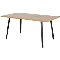 Cenote Rectangular Dining Table - Oak, Black