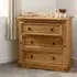 Central 3-Drawer Chest of Drawers - Oak
