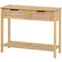 Central Console Table with 2 Drawers - Oak
