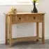 Central Console Table with 2 Drawers - Oak