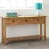 Central Console Table with 3 Drawers - Oak