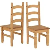Central Dining Chairs Pair - Oak