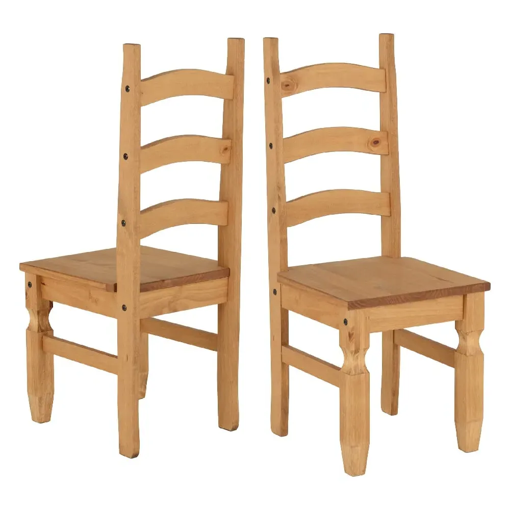 Central Dining Chairs Pair - Oak