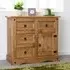 Central Sideboard with 1 Door 4 Drawers - Oak