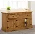 Central Sideboard with 3 Doors 3 Drawers - Oak