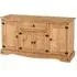 Central Sideboard with 4 Doors 1 Drawer - Oak
