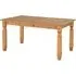 Central Small Rectangular Dining Table - Oak