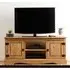 Central TV Stand with 2 Doors 1 Shelf - Oak