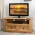 Central TV Stand with 2 Drawers - Oak