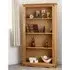 Central Wooden Bookcase with 4 Shelves - Oak