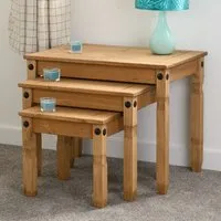 Central Nest of 3 Tables - Oak alternate view