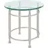 Cerrito Round Side Table - Clear, Steel