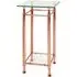 Cerrito Tall Side Table - Clear, Copper