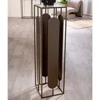 Cerritos Large Decorative Pillar - Anthracite, Glass Metal