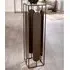 Cerritos Large Decorative Pillar - Anthracite, Glass Metal