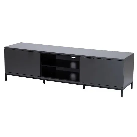 Cerritos Medium TV Stand with Storage - Charcoal