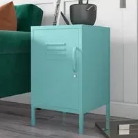 Cerritos Metal Side Table with 1 Door - Spearmint
