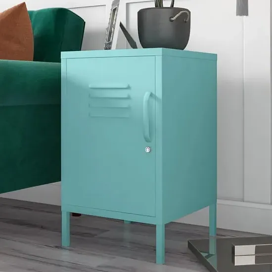 Cerritos Metal Side Table with 1 Door - Spearmint image