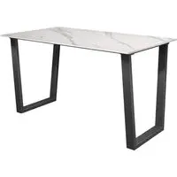 Cerritos Rectangular Dining Table - White, Ceramic