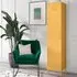 Cerritos Single Door Wardrobe with Lock - Yellow, Metal