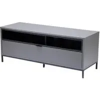 Cerritos Small TV Stand with Storage - Charcoal