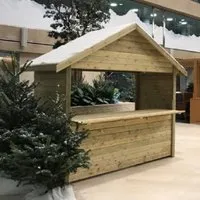 Cerritos Wooden Garden Market Chalet - Natural alternate view