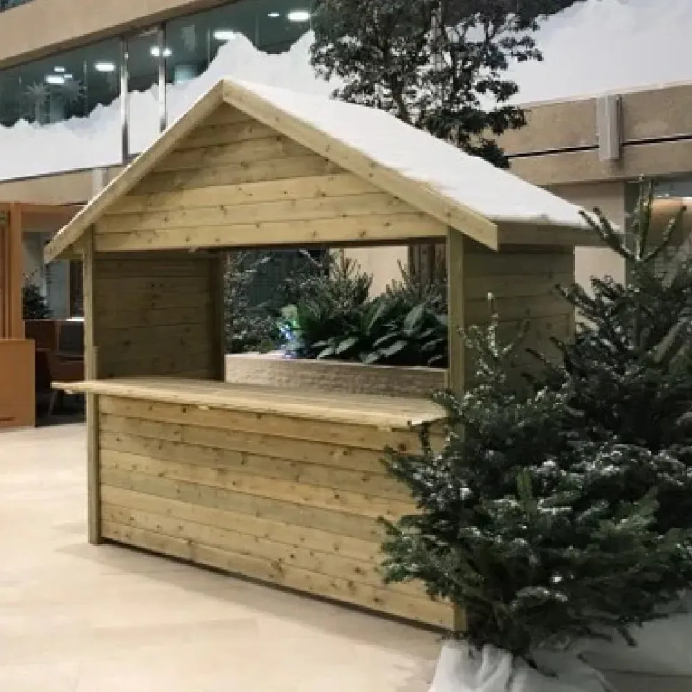 Cerritos Wooden Garden Market Chalet - Natural product