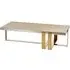 Cervantes Rectangular Coffee Table - Gold, Glass