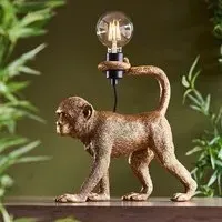 Cesme Monkey Table Lamp - Gold
