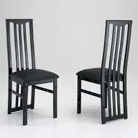Cexa Dining Chairs In Pair - Black, Beechwood