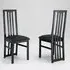 Cexa Dining Chairs In Pair - Black, Beechwood