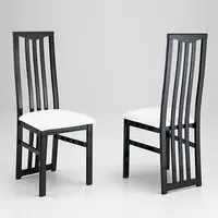 Cexa Dining Chairs In Pair - Black, Beechwood