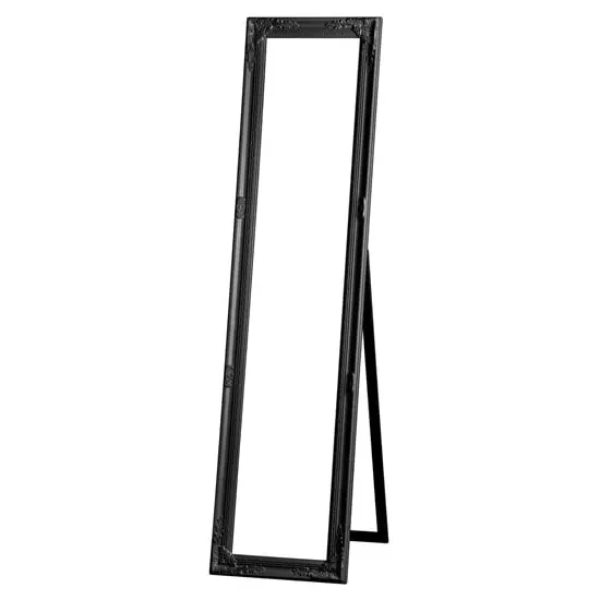 Chacota Floor Standing Cheval Mirror - Black, Fir Wood image