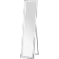 Chacota Floor Standing Cheval Mirror - White, Fir Wood
