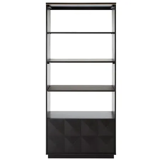 Chalawan Rubberwood Shelf Unit - Black product