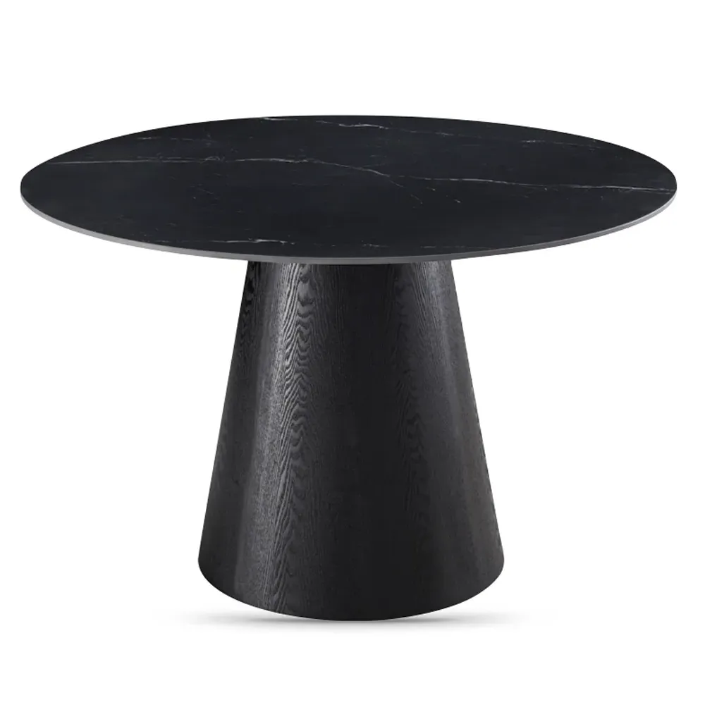 Chambly Round Dining Table - Black, Sintered Stone product
