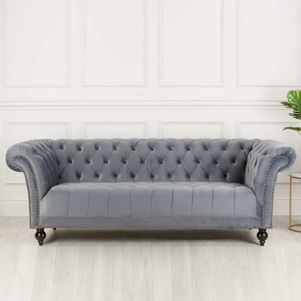 Chanter 3-Seater Sofa - Grey, Fabric