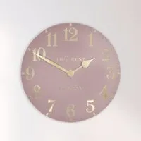 Chantilly Large Mantel Clock - Blush Pink, Metal