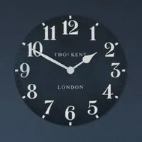 Chantilly Large Mantel Clock - Ink, Metal