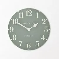 Chantilly Large Mantel Clock - Seagrass, Metal