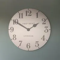 Chantilly Large Mantel Clock - Shy Pink, Metal