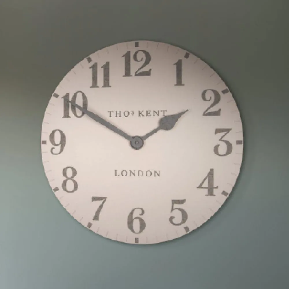 Chantilly Large Mantel Clock - Shy Pink, Metal