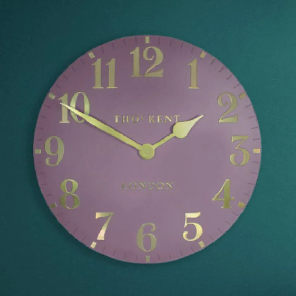 Chantilly Medium Mantel Clock - Blush Pink, Metal