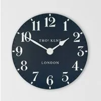 Chantilly Medium Mantel Clock - Ink, Metal